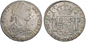 COINS & MEDALS FROM OVERSEAS 
 PERU 
 Ferdinand VII, 1808-1833. 8 Reales 1809 JP, Lima. K./M. 106.1. 27,44 g.
 Rare in this quality. Extremely fine...