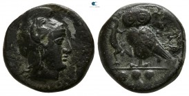 Sicily. Kamarina 425-400 BC. Bronze Æ