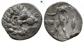 Sicily. Leontinoi 450-440 BC. Litra AR