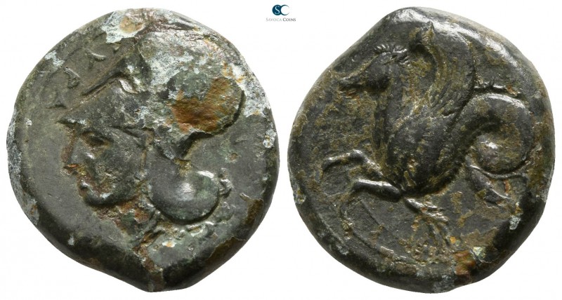Sicily. Syracuse. Dionysios I. 405-367 BC. 
Bronze Æ

17mm., 6,59g.

ΣΥΡΑ, ...