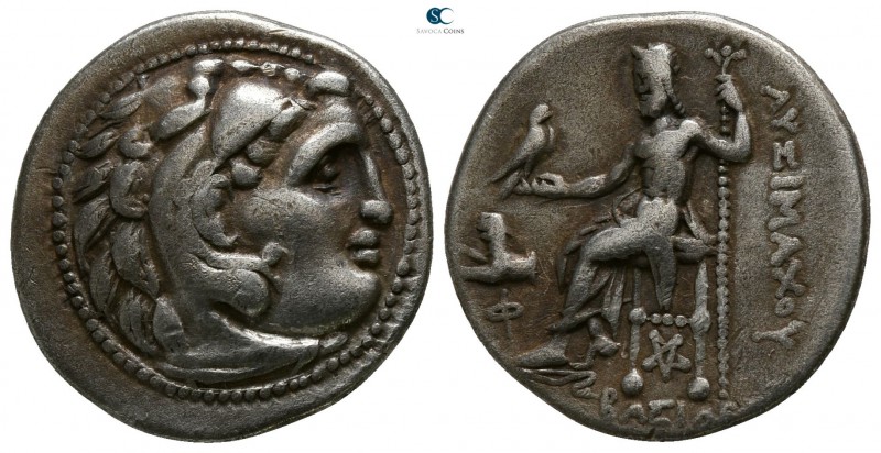 Kings of Thrace. Kolophon. Lysimachos 305-281 BC. 
Drachm AR

17mm., 4,20g.
...