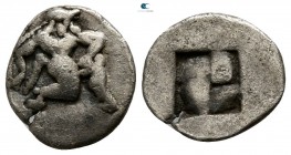 Islands off Thrace. Thasos circa 525-463 BC. Obol AR