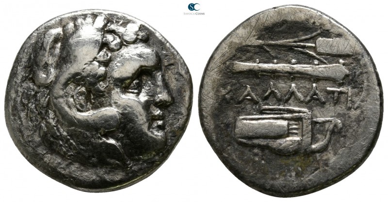 Moesia. Kallatis circa 300-100 BC. 
Drachm AR

17mm., 4,98g.

Head of Herak...