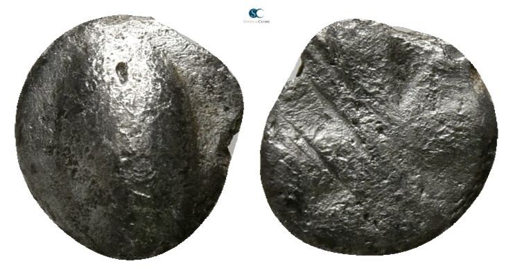Boeotia. Orchomenos circa 500-480 BC. 
Hemiobol AR

5mm., 0,30g.

Wheat gra...