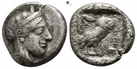 Attica. Athens circa 454-404 BC. Drachm AR
