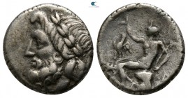 Arkadia. Megalopolis circa 182-168 BC. Triobol AR, type of the Arcadian League