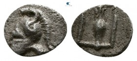 Asia Minor. Uncertain mint circa 500-400 BC. Tetartemorion AR