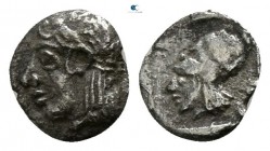 Asia Minor. Uncertain mint circa 400-300 BC. Tetartemorion AR