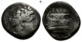 Bithynia. Kios . ΠΟΣΕΙΔΩΝΙΟΣ (Poseidonios), magistrate circa 350-300 BC. Hemidrachm AR