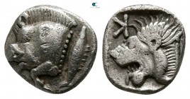 Mysia. Kyzikos circa 480 BC. Obol AR