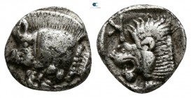 Mysia. Kyzikos circa 480 BC. Obol AR