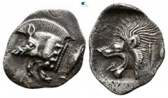 Mysia. Kyzikos circa 450-400 BC. Obol AR