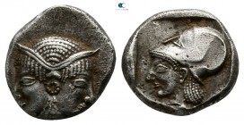 Mysia. Lampsakos circa 500-490 BC. Diobol AR
