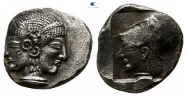 Mysia. Lampsakos circa 500-490 BC. Diobol AR