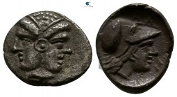 Mysia. Lampsakos 400-300 BC. Diobol AR
