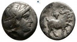 Troas. Antandros circa 450 BC. Diobol AR