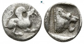 Troas. Assos circa 450-400 BC. Obol AR