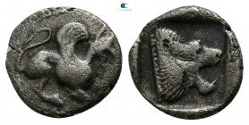 Troas. Assos circa 450-400 BC. Obol AR