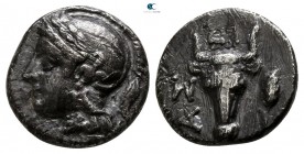 Troas. Assos circa 400-300 BC. Diobol AR
