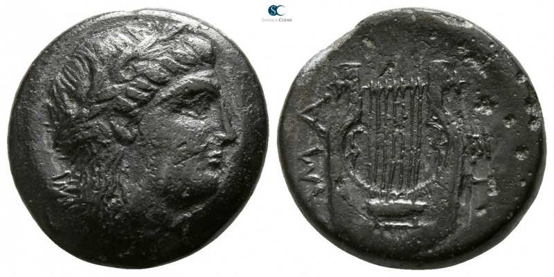 Troas. Hamaxitos circa 400-310 BC. 
Bronze Æ

15mm., 3,49g.

Laureate head ...