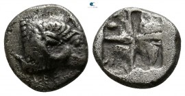 Troas. Kebren circa 500-400 BC. Diobol AR