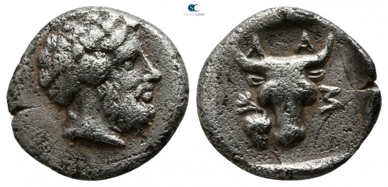 Troas. Lamponeia circa 400-300 BC. 
Hemidrachm AR

11mm., 1,50g.

Wreathed ...