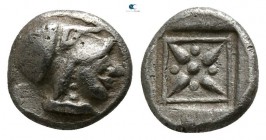 Troas. Possibly Kolone circa 500-400 BC. Hemiobol AR