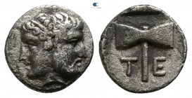 Troas. Tenedos  450-387 BC. Obol AR