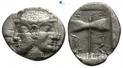 Islands off Troas. Tenedos circa 550-470 BC. Hemidrachm AR