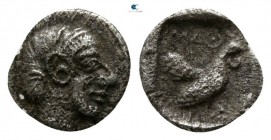 Lesbos. Methymna  circa 480-460 BC. Hemiobol AR