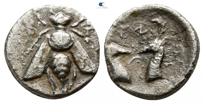 Ionia. Ephesos circa 390-325 BC. 
Diobol AR

8mm., 0,79g.

Bee / EΦ, confro...