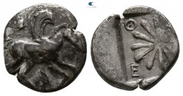 Ionia. Erythrai  circa 480-400 BC. Diobol AR