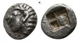 Ionia. Kolophon  circa 525-500 BC. Tetartemorion AR