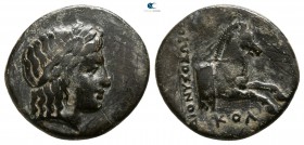 Ionia. Kolophon . ΔΙΟΝΥΣΟΔΩΡΟΣ (Dionysodoros), magistrate circa 360-330 BC. Bronze Æ