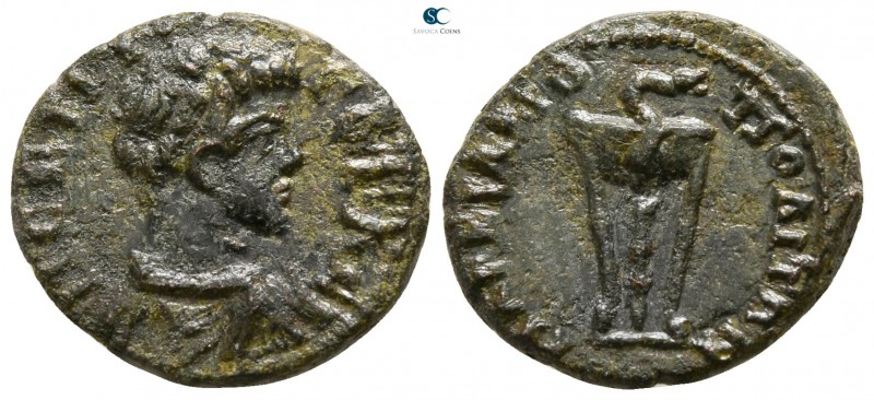 Moesia Inferior. Marcianopolis. Geta as Caesar AD 197-209. 
Bronze Æ

16mm., ...
