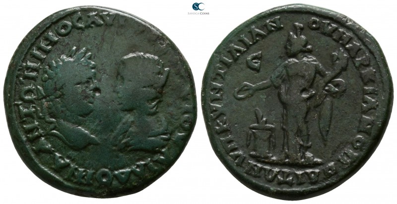 Moesia Inferior. Marcianopolis. Caracalla and Julia Domna AD 198-217. 
Bronze Æ...