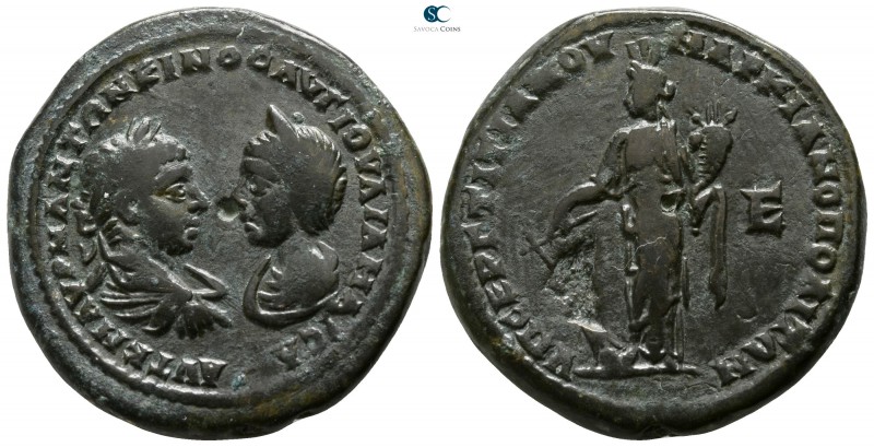 Moesia Inferior. Marcianopolis. Elagabalus and Julia Maesa AD 218-222. 
Pentass...