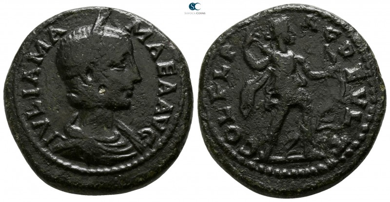 Thrace. Deultum. Julia Mamaea AD 225-235. 
Bronze Æ

23mm., 10,03g.

Draped...