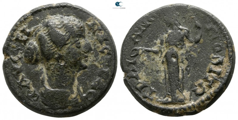 Thrace. Trajanopolis. Faustina II AD 147-175. 
Bronze Æ

19mm., 6,59g.

ΦAY...