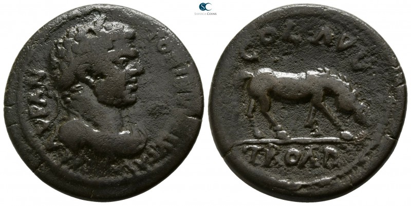 Troas. Alexandreia. Caracalla AD 211-217. 
Bronze Æ

23mm., 8,33g.

M AVR A...