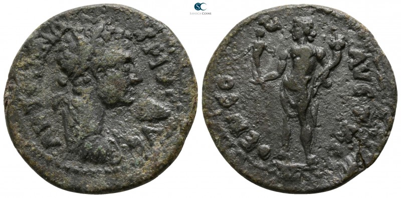 Troas. Alexandreia. Elagabalus AD 218-222. 
Bronze Æ

23mm., 7,44g.

ANTONI...