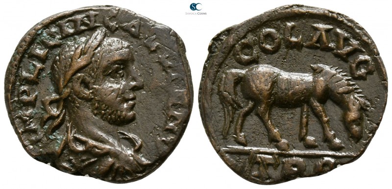 Troas. Alexandreia. Gallienus AD 253-268. 
Bronze Æ

18mm., 5,16g.

IMP LIC...