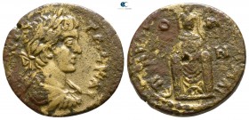 Lydia. Maionia . Geta AD 198-211. Bronze Æ