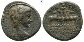 Phrygia. Apameia . Augustus, with Gaius 27-14 BC. Bronze Æ