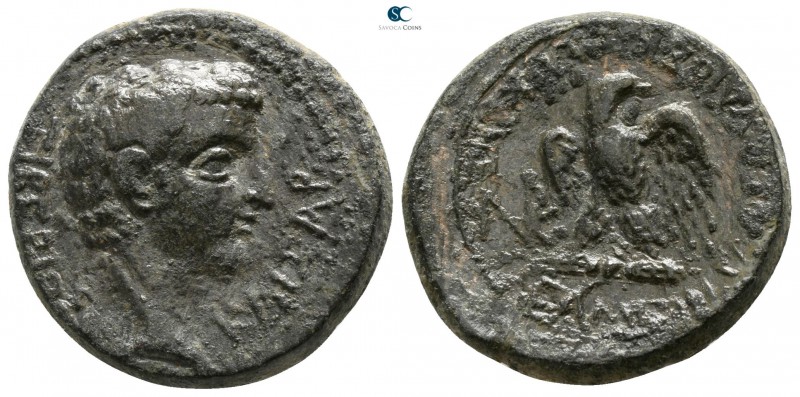 Phrygia. Apameia . Tiberius AD 14-37. Gaios Ioulios Kallikles, magistrate
Bronz...