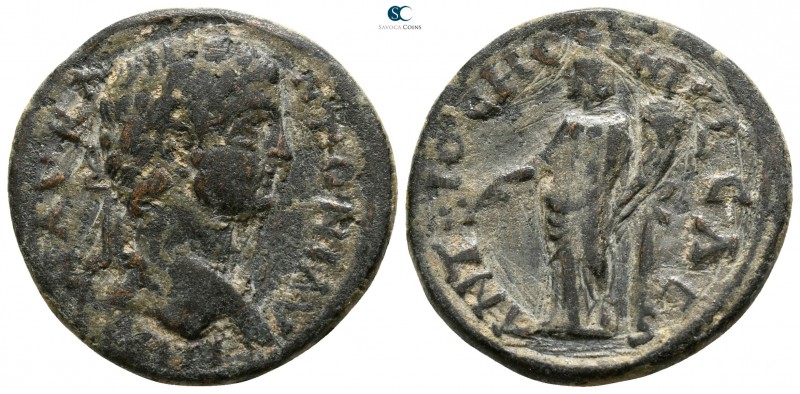 Pisidia. Antioch. Caracalla AD 211-217. 
Bronze Æ

22mm., 6,03g.

Laureate ...