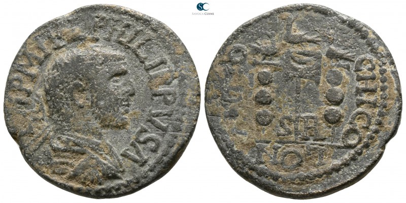 Pisidia. Antioch. Philip I Arab AD 244-249. 
Bronze Æ

24mm., 10,93g.

Radi...