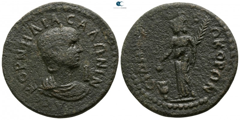 Pamphylia. Side . Salonina AD 254-268. 
Bronze Æ

28mm., 16,75g.

KOPNHΛIA ...