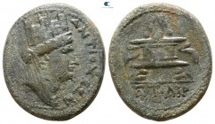 Seleucis and Pieria. Antioch. Pseudo-autonomous issue . Dated Caesarean Year 114=AD 65-66. Bronze Æ