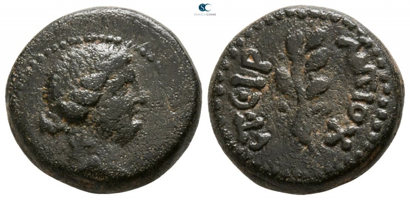 Seleucis and Pieria. Antioch . Dated Year 115=AD 66/7
Bronze Æ

15mm., 5,33g....